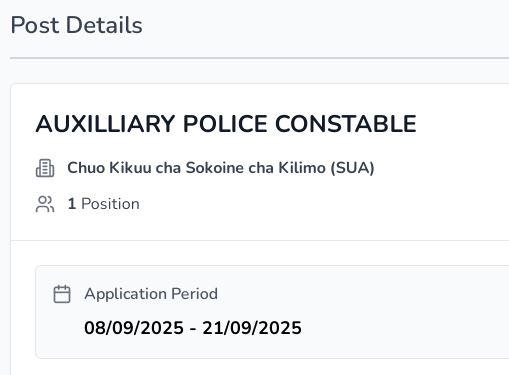 Walinzi Job Vacancies September 2025