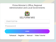 Tamisemi Selform MIS Login 2026