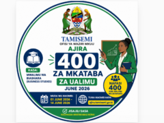 TAMISEMI Ajira 400 za Mkataba za Ualimu June 2026