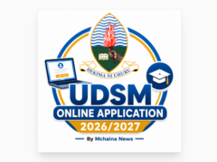 UDSM Online Application 2026/2027