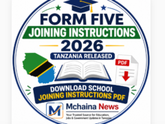 Form Five Joining Instructions 2026 Tanzania Released